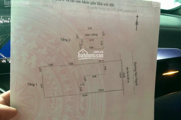 Bán lô đất MT vị trí đẹp: Núi Thánh, DT: 12.8 x 32.94 = 393.2m2 giá đầu tư 95tr/m2 hướng: Đông